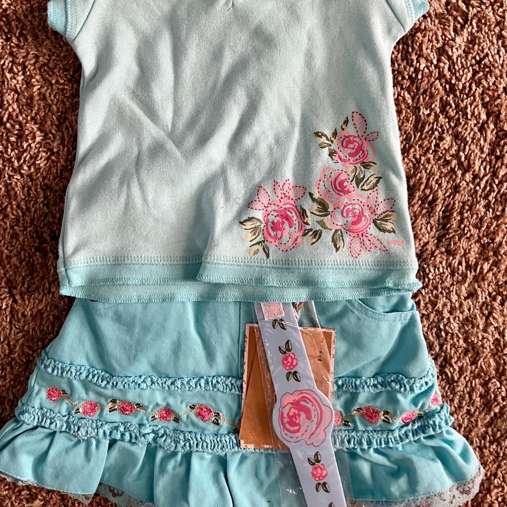 Girls 3-piece skirt set